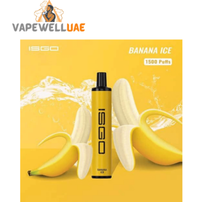 ISGO disposable Banana Ice 1500 puffs vapewelluae.com
