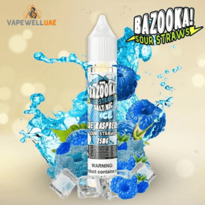 BAZOOKA SALT NIC Blue Respberry Ice E-LIQUID-vapewelluae.com