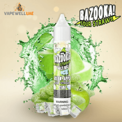 BAZOOKA SALT NIC Green Apple Ice E-LIQUID-vapewelluae.com