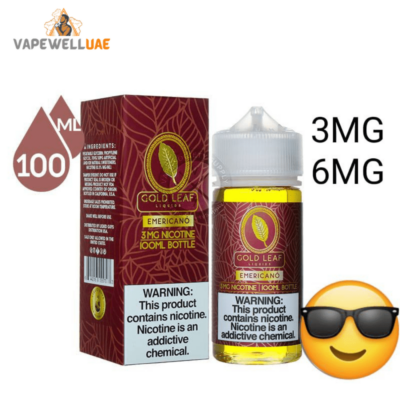 Gold leaf e-juice- Emericano-vapewelluae.com