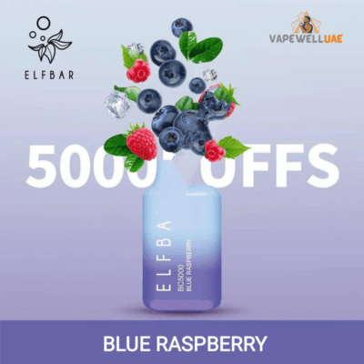 Elf Bar BC5000 Blue Raspberry Disposable 5000 Puffs vapewelluae.com