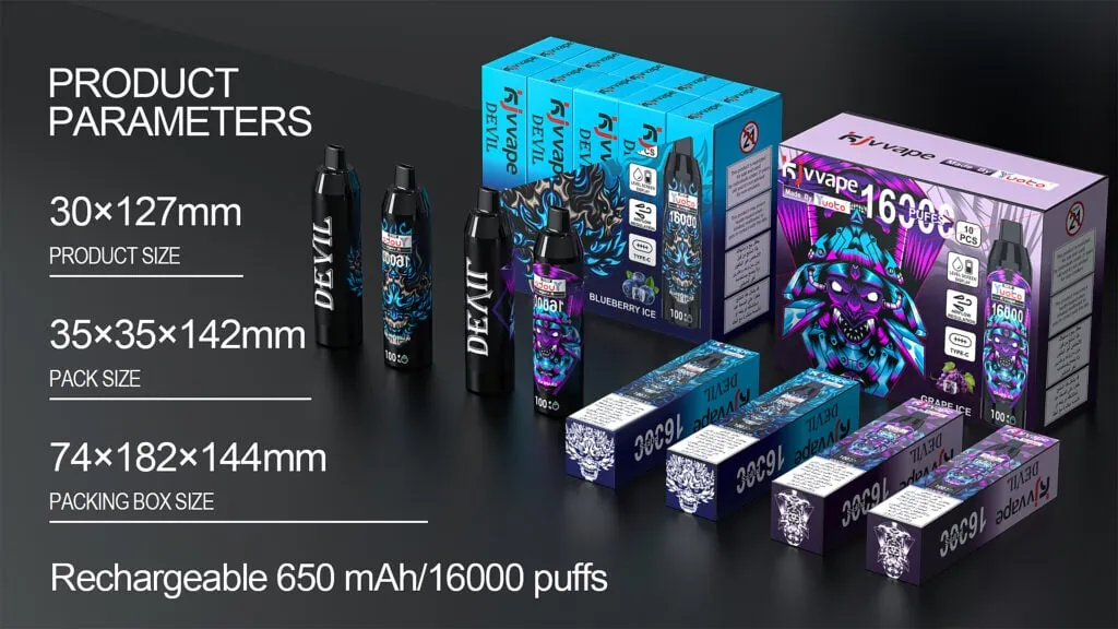 Yuoto KJV Devil 16000 Puffs - Parameters