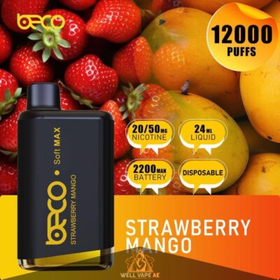 Beco Soft Max 12000 Puffs - Strawberry Mango