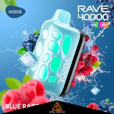 VOZOL Rave 40000 Puffs Blue Razz Ice